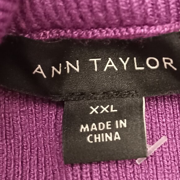 Ann Taylor Size XXL Pink Turtleneck Sweater (NWT) - Picture 2 of 9